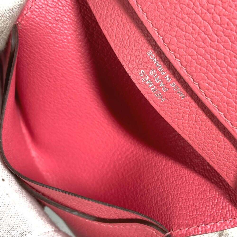 HERMES RMS R.M.S Business Card Holder Leather Goods Pass Case Bi-fold Holder/... - Picture 10 of 12